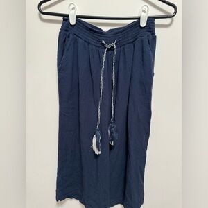 Harmony & Havoc Drawstring Navy Capri Pants